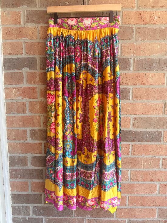 Malbe Dresses & Skirts - Malbe Maxi Colorful Skirt Size 12 (see measurements)